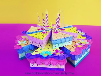 DIY Papercake | Fabriquer une part de gâteau en papier | Activité Créative Enfant