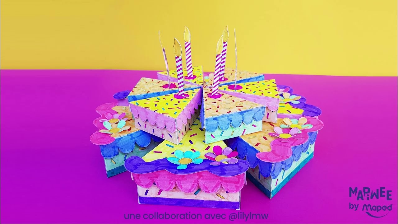 DIY Papercake | Fabriquer une part de gâteau en papier | Activité Créative Enfant