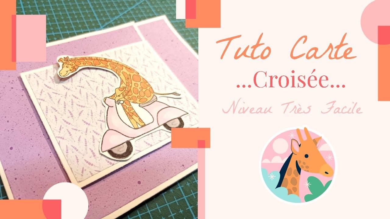 Tuto carte croisée. Très facile ????