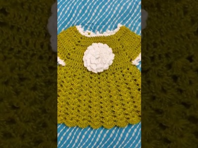 Baby frock, crochet baby frock, crosia design frock@ crochet craft by sunita