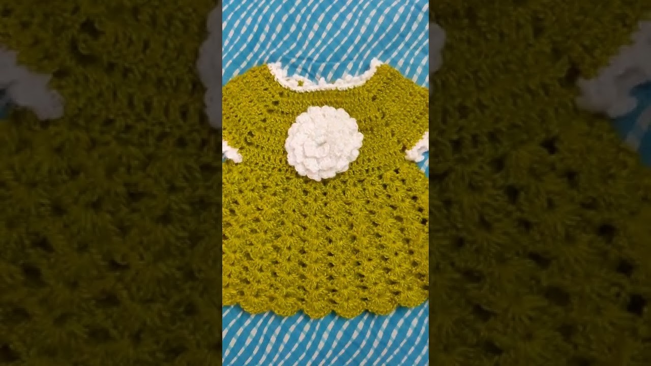 Baby frock, crochet baby frock, crosia design frock@ crochet craft by sunita