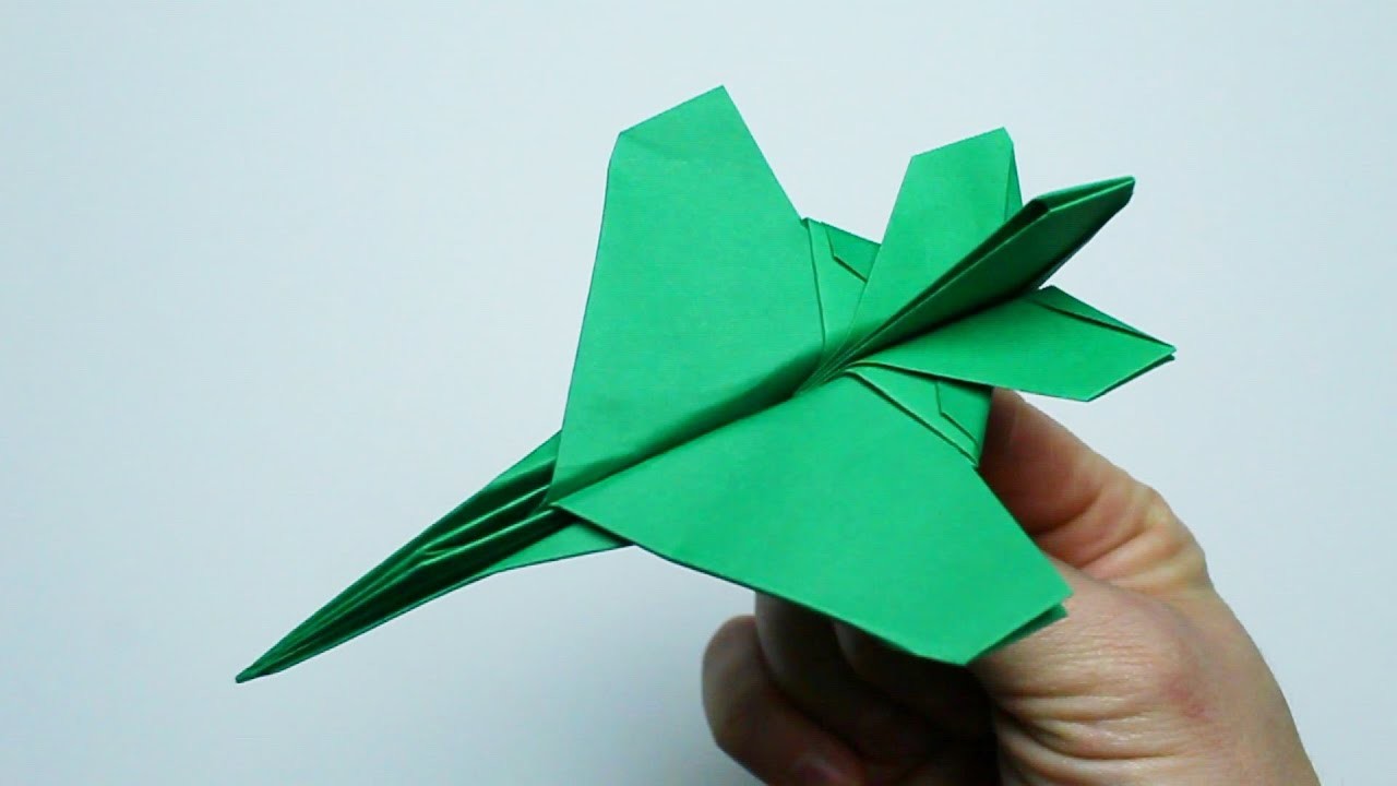 Comment faire un modèle d'avion F-16 à partir de papier. Avion origami