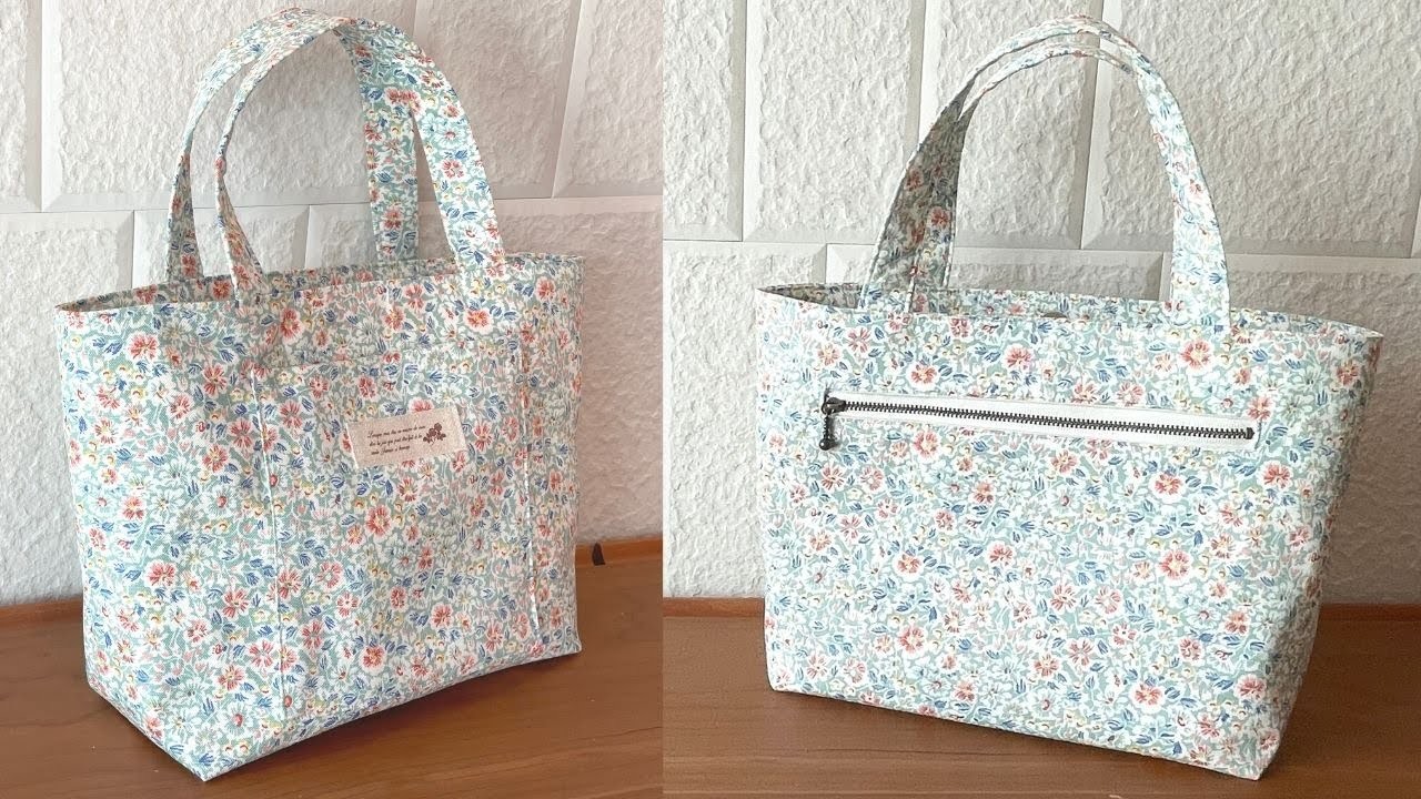 DIY トートバッグの作り方　 बैग กระเป๋าทำเอง kendin yap çanta saco de bricolage 　How to make a tote bag