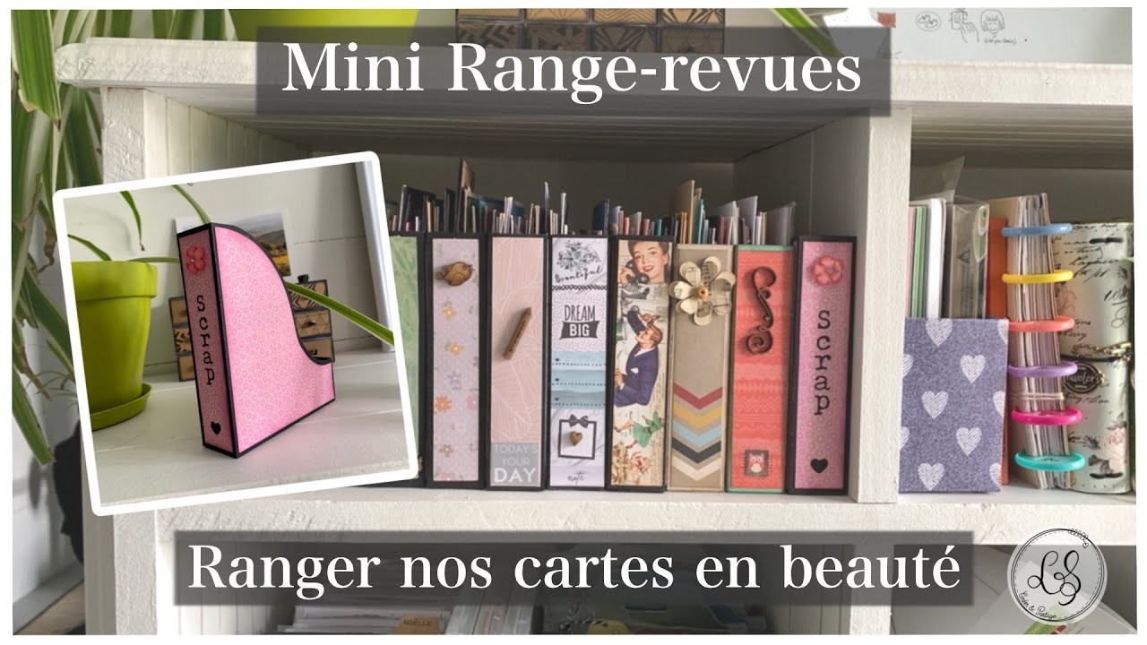 Mini Range-Revues : ranger nos cartes en beauté et utiliser des restes de papier ????