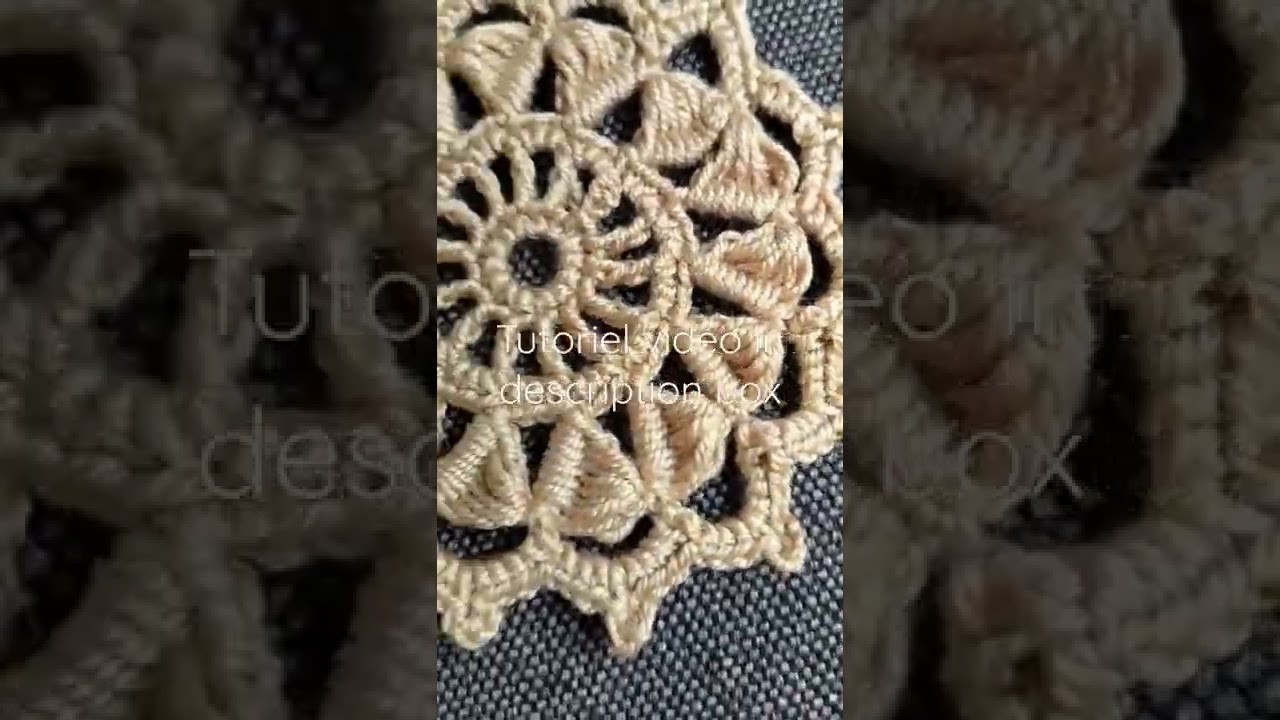 Napperon au crochet pour les amoureux de crochet facile à réaliser un nappe ou une couverture ????????????