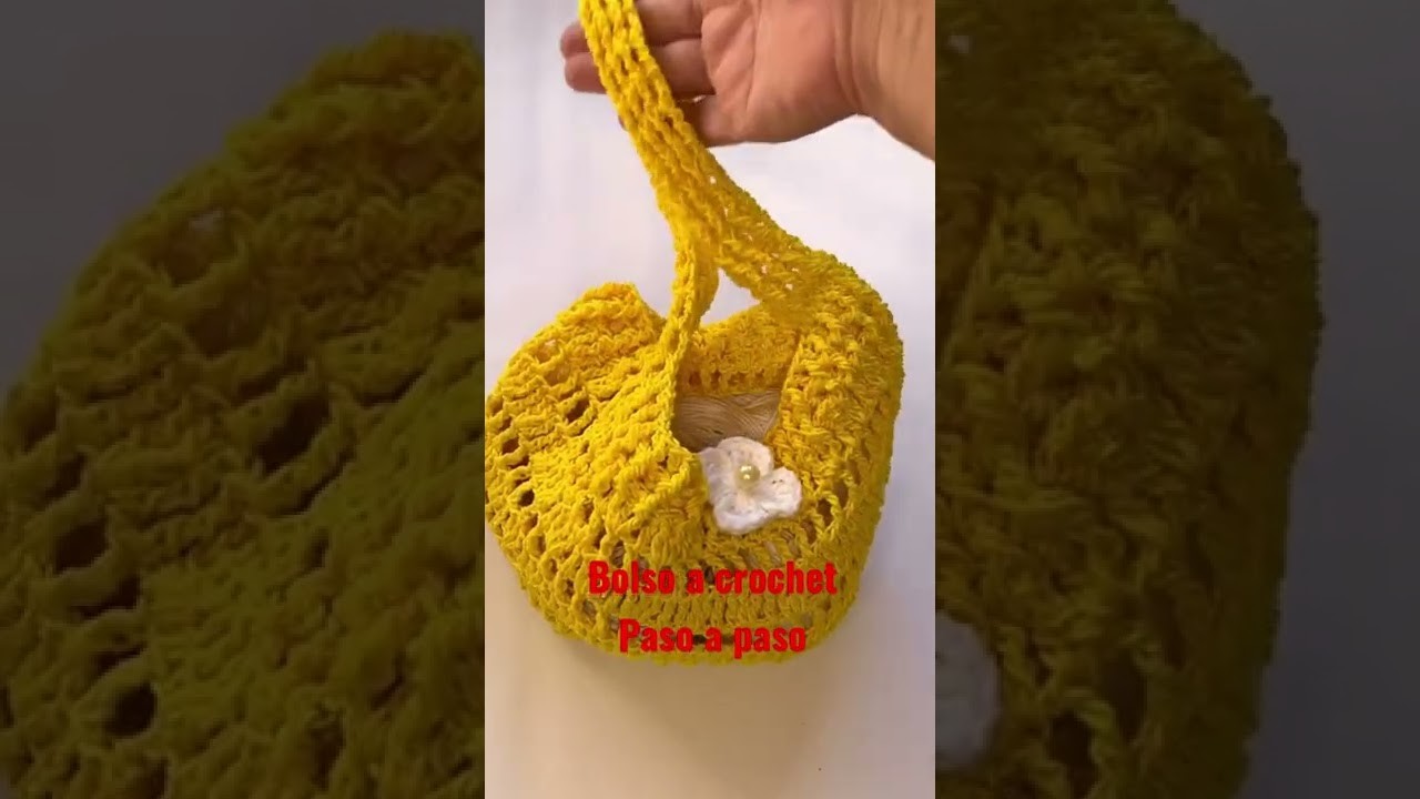 Crochet bolso paso a paso fácil #shorts #bag #comotejer