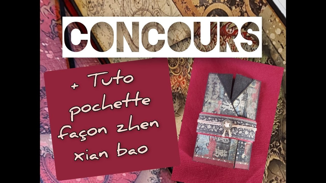 Tuto Mini pochette façon zhen xian bao (+concours 2022)