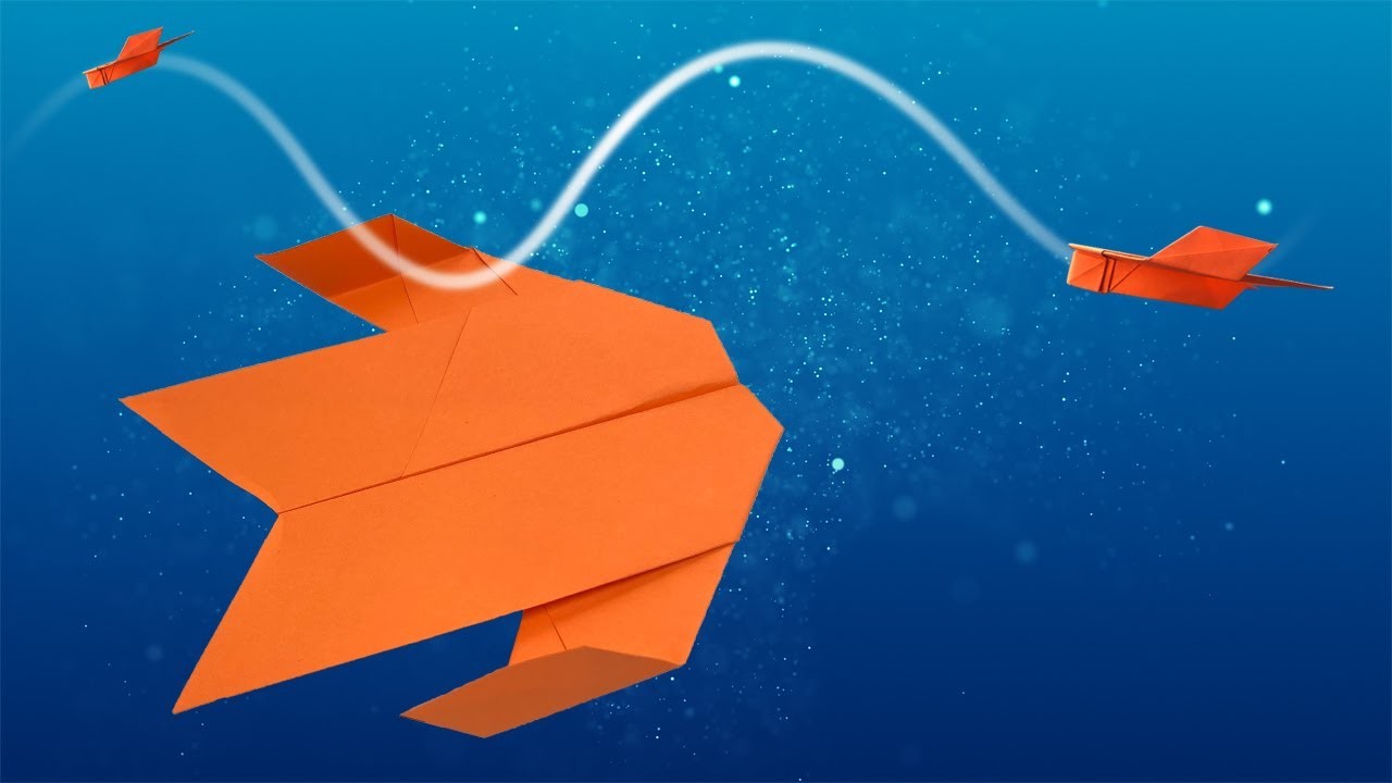 Avion En Papier Machaon qui vole oscille comme une sinusoïde - Comment faire un origami