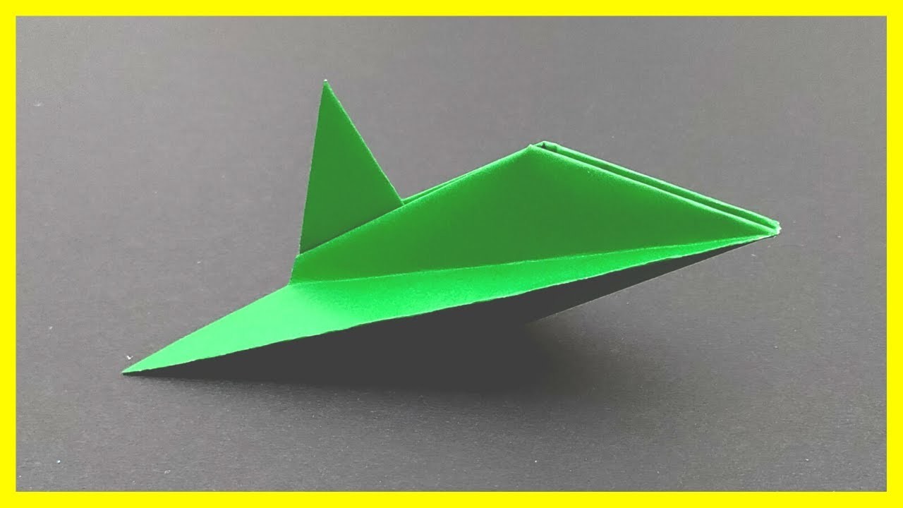 Comment faire un avion de chasse en papier - Origami Facile TUTO