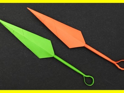Comment faire une Dague Kunai Ninja Simple - Origami Facile TUTO