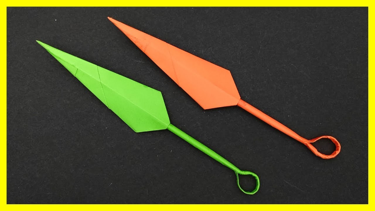 Comment faire une Dague Kunai Ninja Simple - Origami Facile TUTO