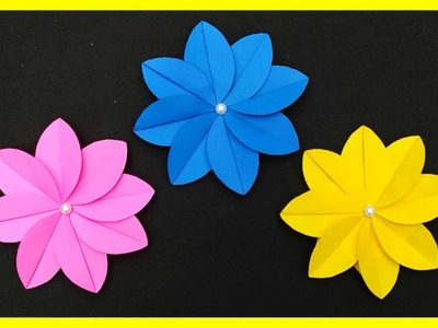Comment Faire Une Fleur en Papier Pliage - Origami TUTO