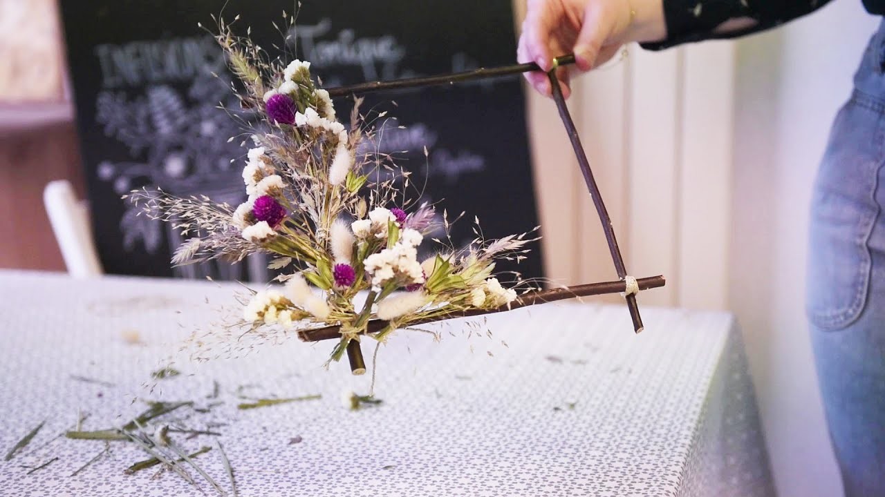 DIY décoration de fleurs séchées ????