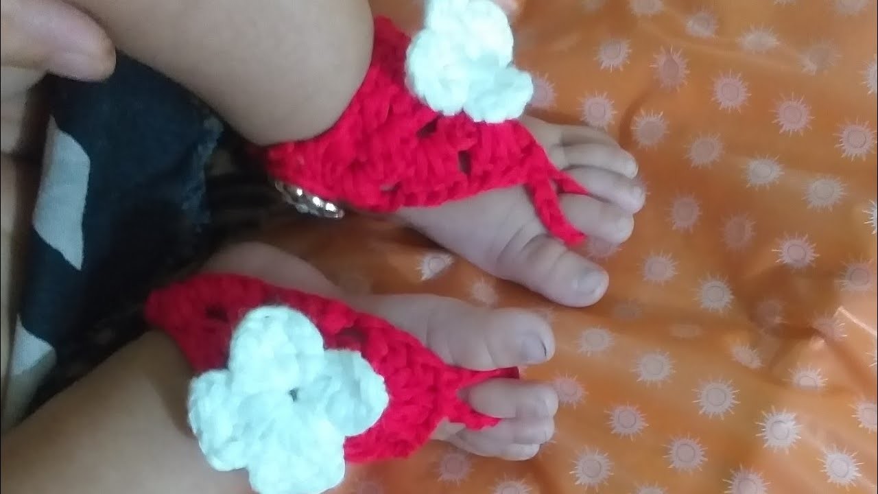 How To Crochet Baby Barefoot | crochet अनवाणी | పాదరక్షలు లేని |  క్రోచెట్வெறுங்காலுடன் crochet