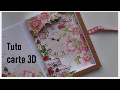 #SCRAP - #Tuto carte boite 3D pour fête des mères, amitié, anniversaire