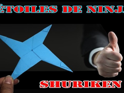Shuriken | Étoiles de Ninja en Papier vole loin et revient dans ta main | Boomerang Origami (facile)