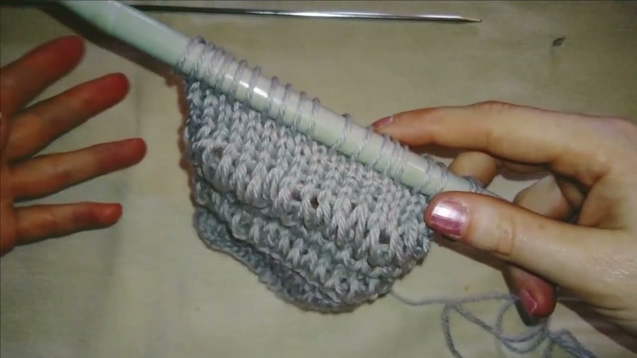 #tricot : point rivière à changement d'aiguilles