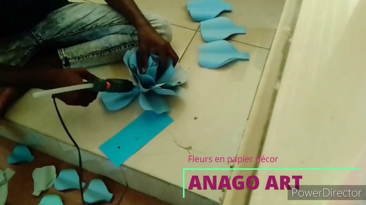 Comment faire une fleur en papier. ?????    #flowers  #benin  #africa #diy #diyflower #tutorial #fleur