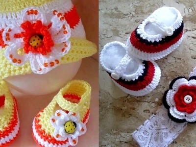 Crochet Baby Flip Flop,Crochet Baby Booties,Crosia Frock Design,क्रोशिया फ्रॉक ,#beautyhorizonandart