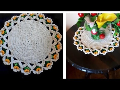 Crochet Tulips Doily