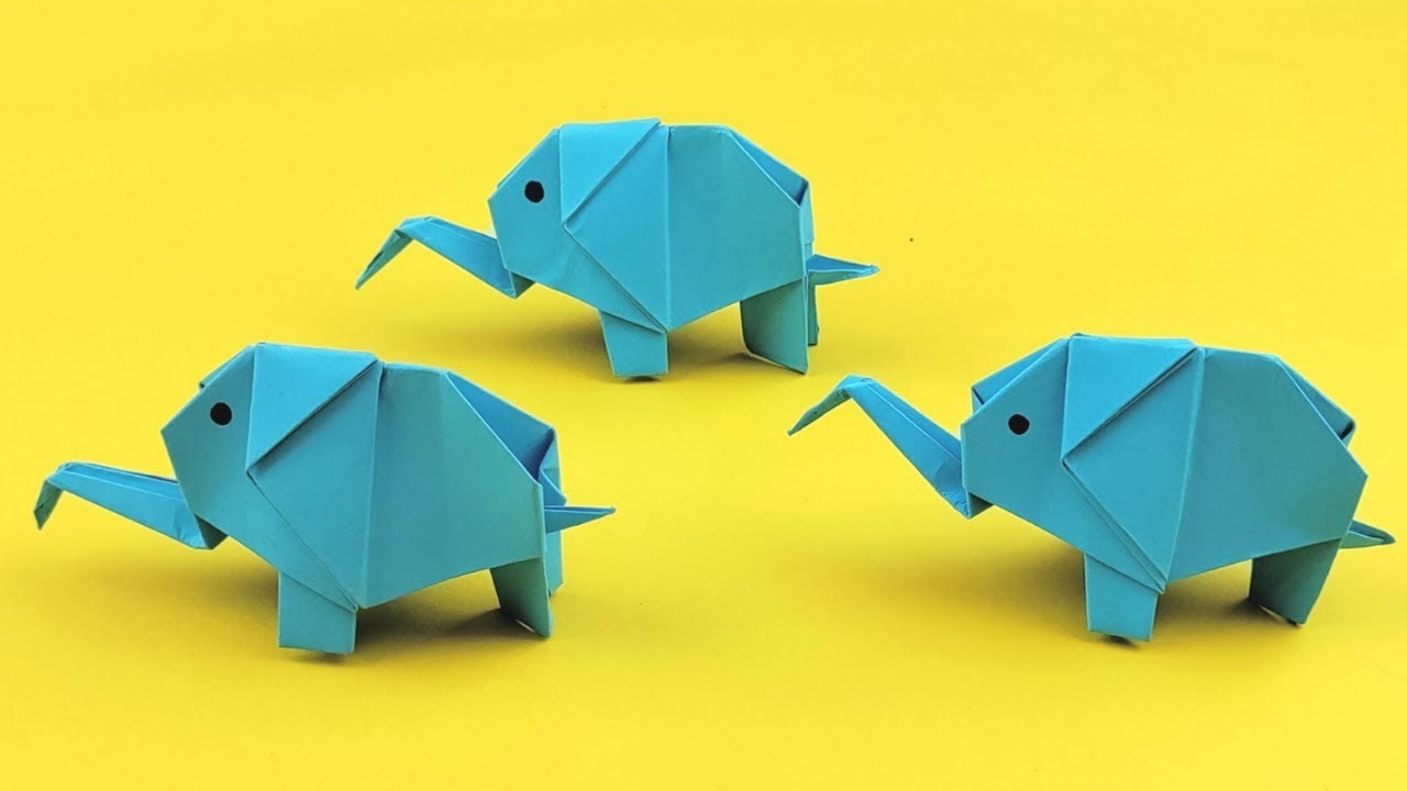 Éléphant en origami facile || Comment faire un éléphant en origami || Animaux en papier origami