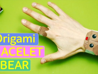Origami bear bracelet