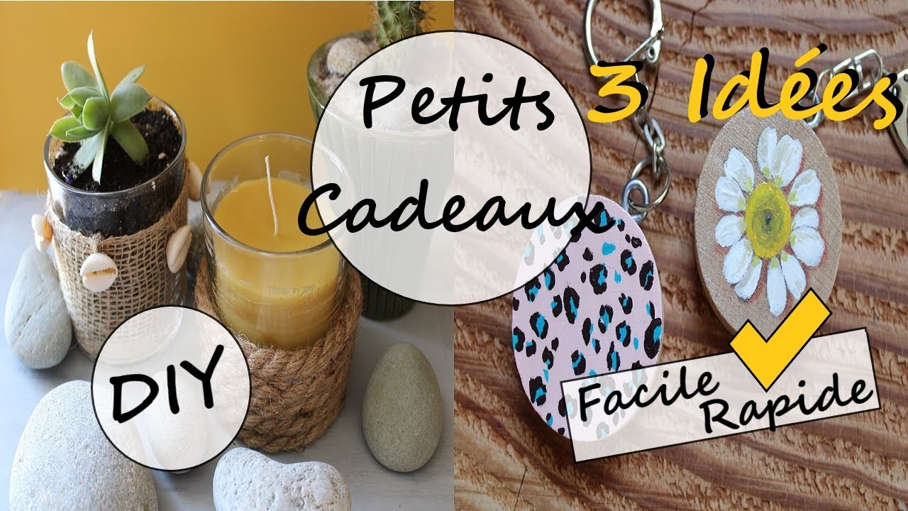 Réaliser des petits cadeaux faciles et rapides.3 idées.fête des mères, anniversaires etc????