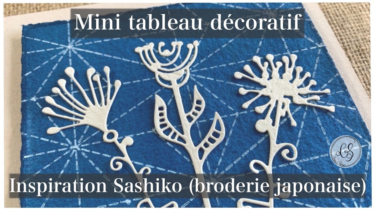 Tableau décoratif inspiration Sashiko (Broderie japonaise) avec la RulerShutters