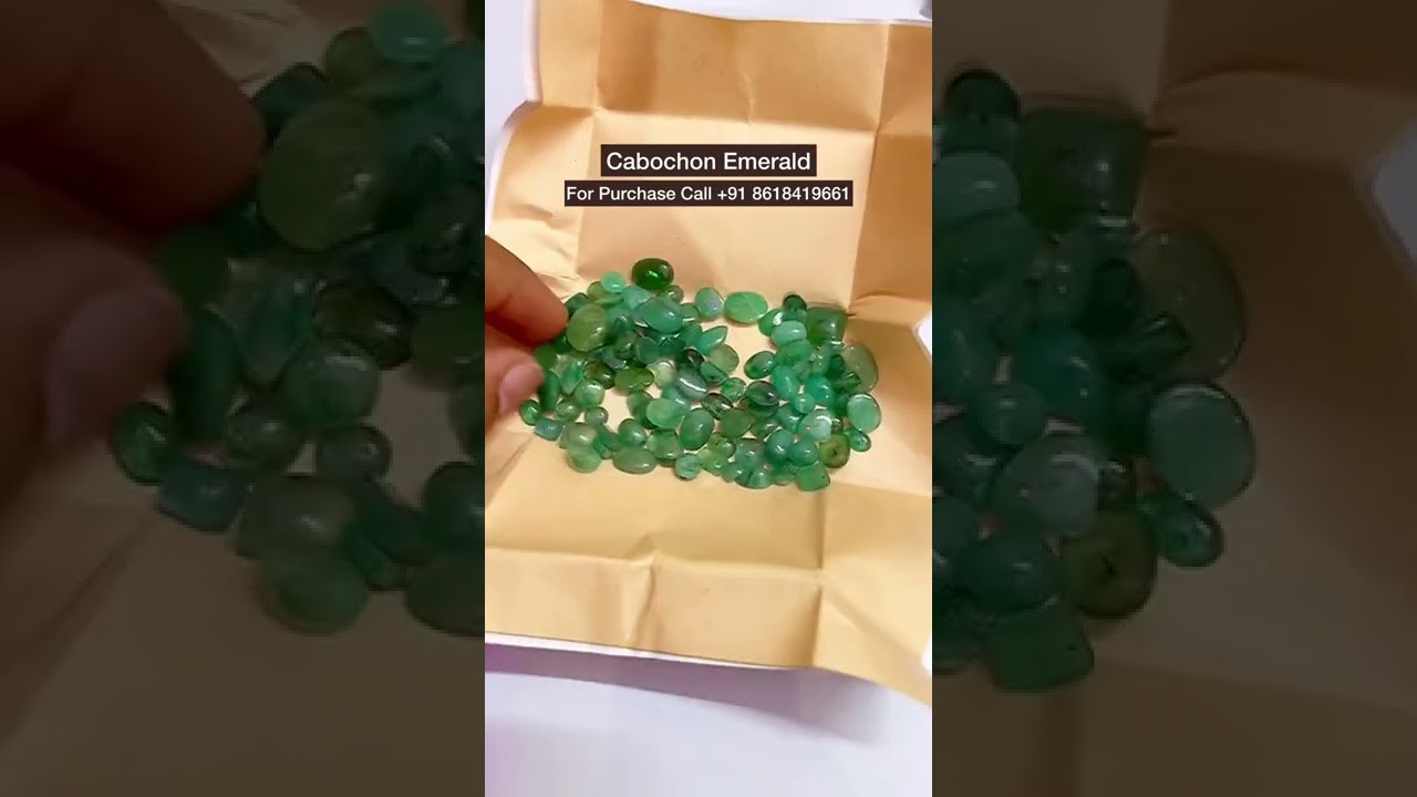 Original Cabochon Emerald - panna 4+ ￼