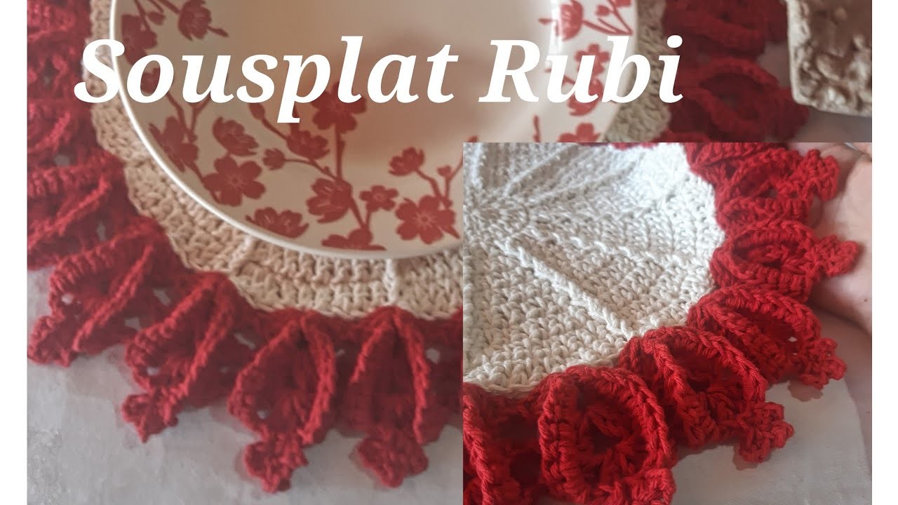 ????Sousplat Rubi| #croche #sousplat