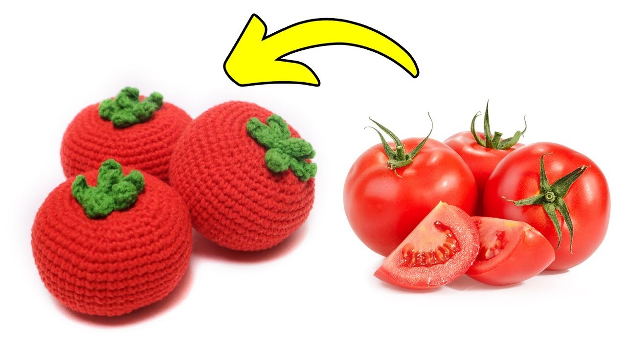 ???? Tomato Crochet | Tomato Crochet Pattern Free | Tomato Crochet Keychain | Crochet Tomato