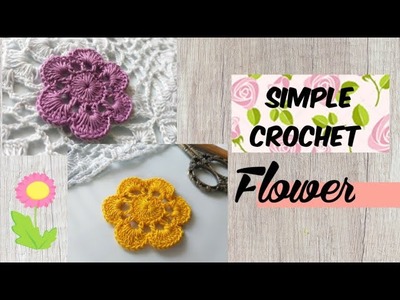 Crochet flower কুশিকাটার ফুল