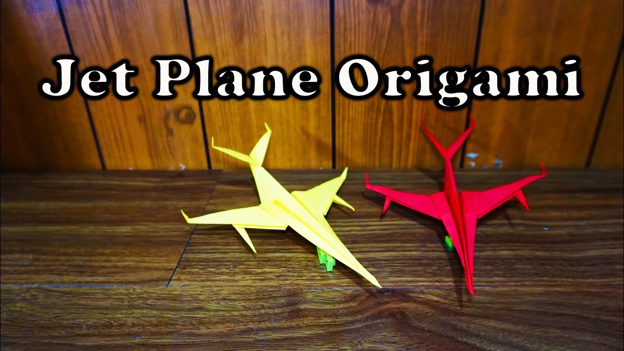 Jet Plane Origami | Origami pesawat Jet
