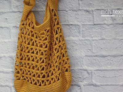 Promenade Market Bag Crochet Pattern