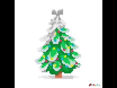 Sapin de Noël #1 Pixel art