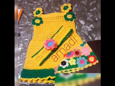 Crochet baby dress ,,