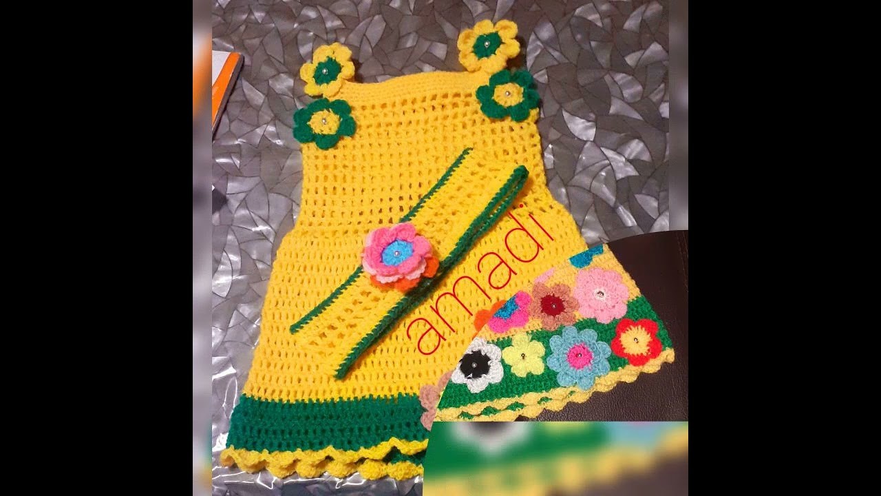 Crochet baby dress ,,