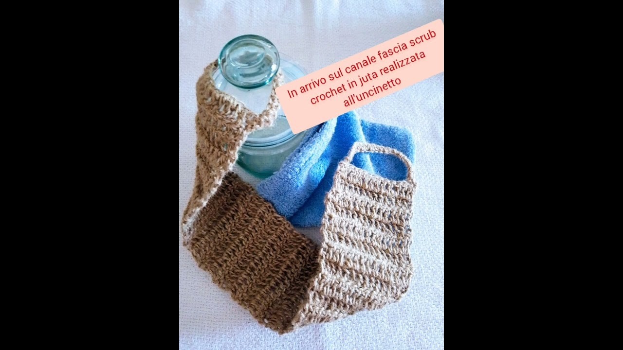 Fascia scrub in juta crochet