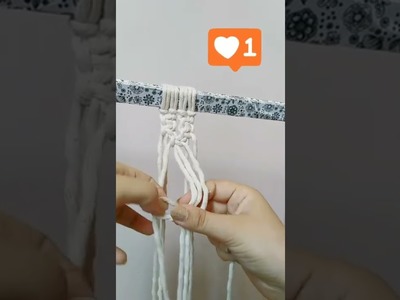 #macrametutorial #macrame #macramepattern #fyp #crochet #مكرمية