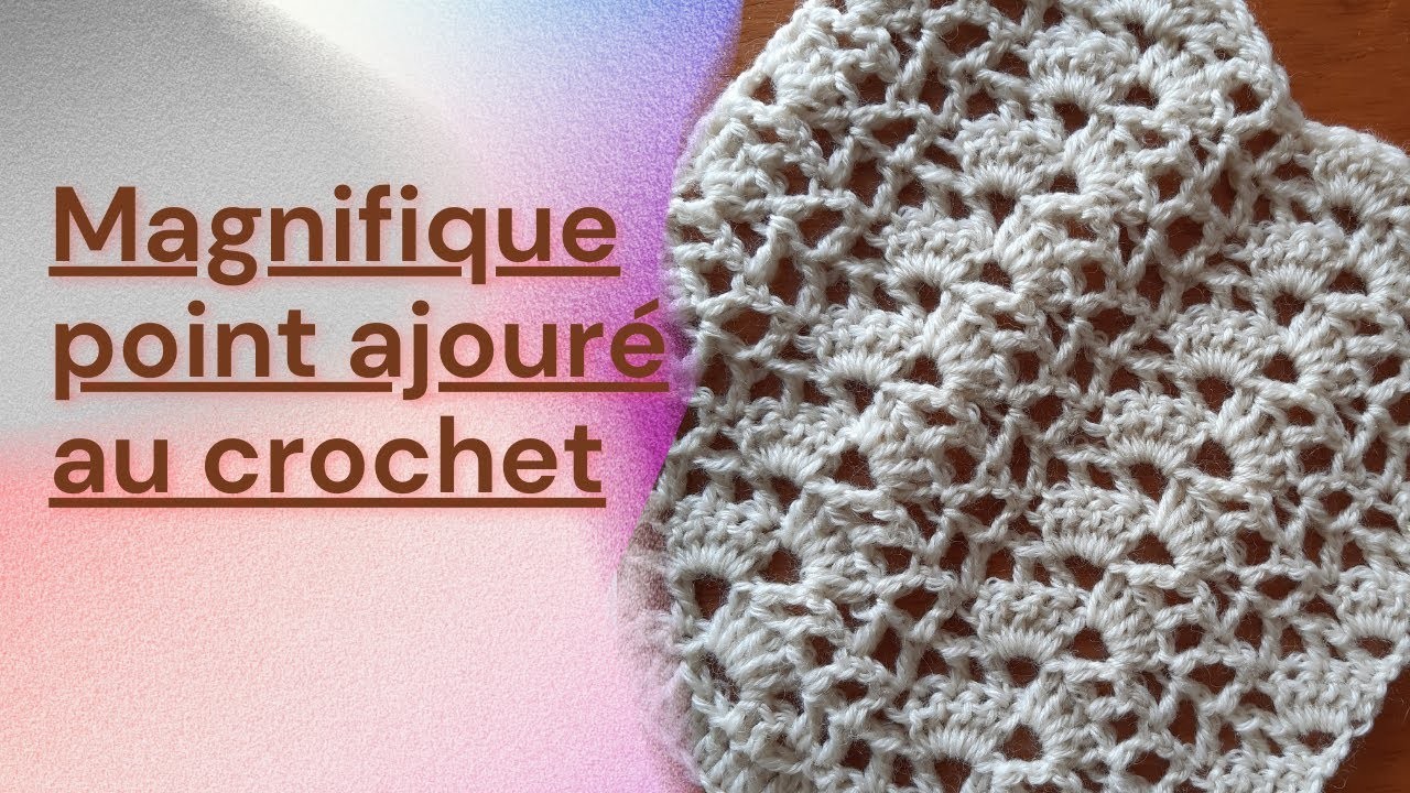 Magnifique point ajouré au crochet.