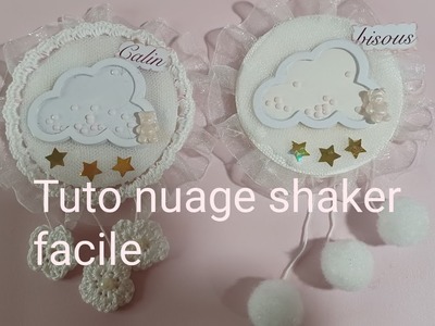 Tuto Nuage shaker, un peu de dentelle et quelques perles et le résultat est tout doux