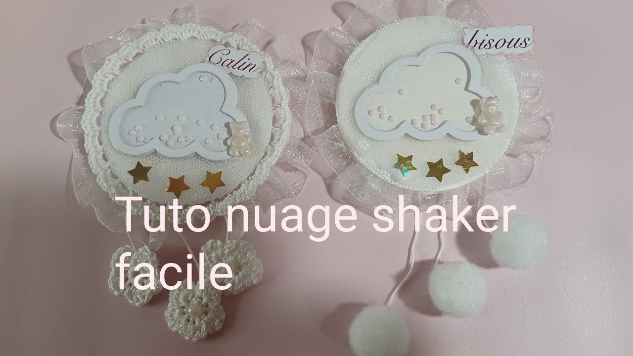 Tuto Nuage shaker, un peu de dentelle et quelques perles et le résultat est tout doux