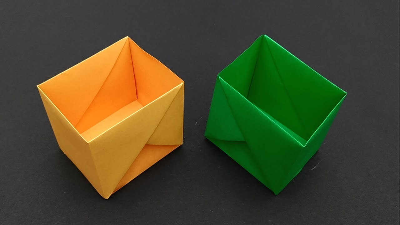 Boite papier simple || Origami boite || Idées diy travaux manuel
