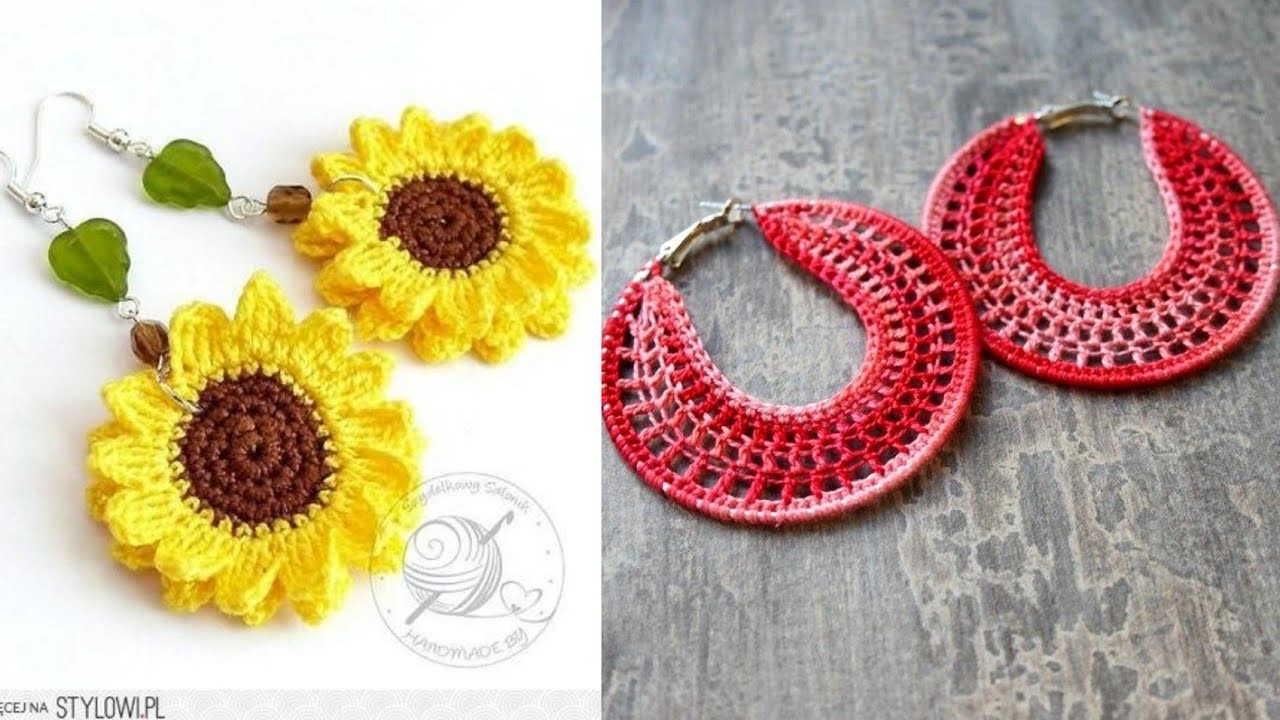 Crochet Hoop Earrings Pattern ,Crochet Baby frock,Crosia Frock Design,क्रोशिया ,#beautyhorizonandart