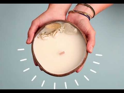 TUTO - Faire une bougie dans une noix de coco