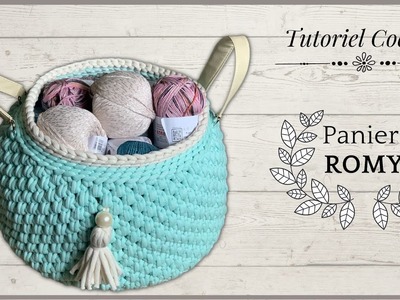 #277 Crochet: Tutoriel❣️ Panier ROMY❣️ DÉBUTANT✅ - Maïlane- #crochet #tutorial