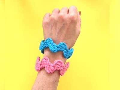 Crochet Bracelet ZigZag Bracelet