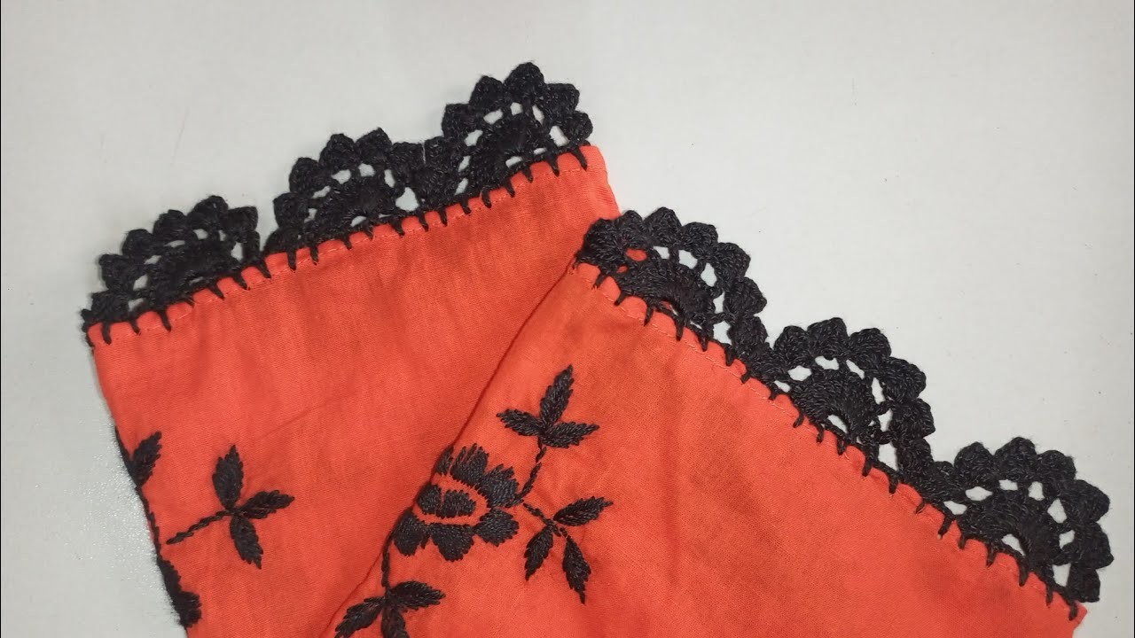 কুশিকাটার লেইস।crochet lace pattern tutorial crochet border design tutorial.