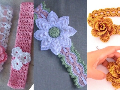 Crochet Baby Lacey Flower Headband , Crosia Frock Design,क्रोशिया की फ्रॉक,#beautyhorizonandart