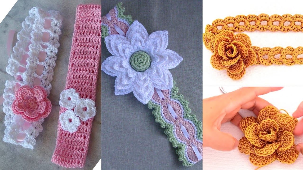 Crochet Baby Lacey Flower Headband , Crosia Frock Design,क्रोशिया की फ्रॉक,#beautyhorizonandart